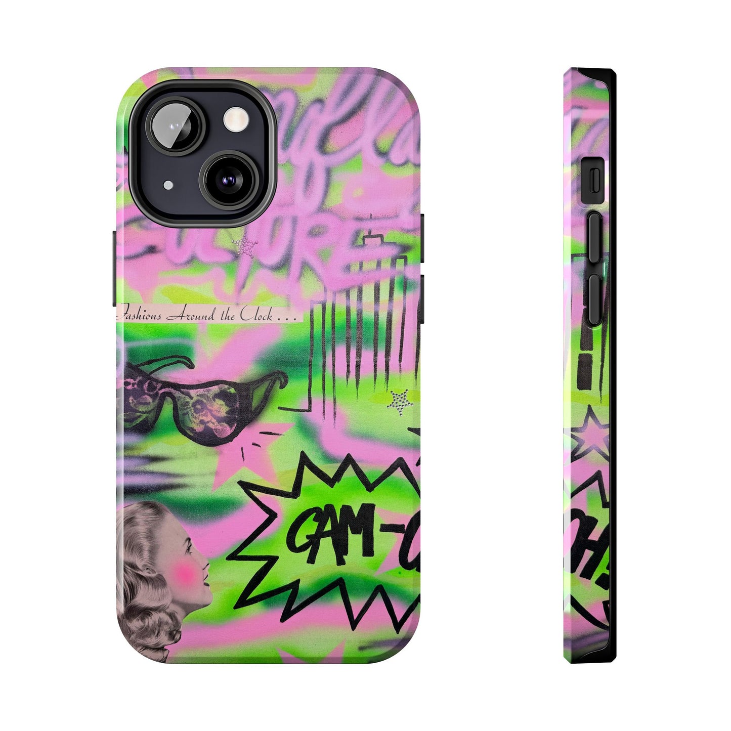 "green camo" airbrush iPhone case