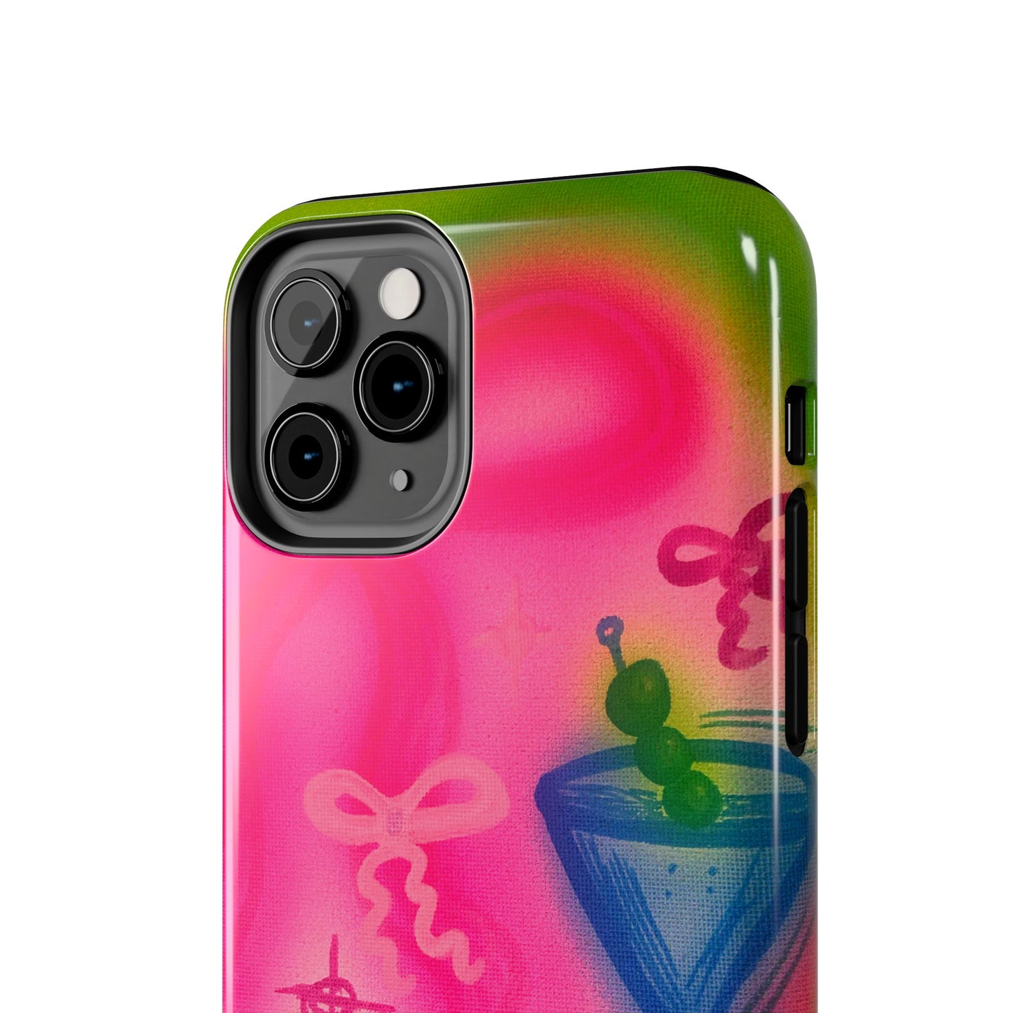 "bow martini" airbrush iPhone case