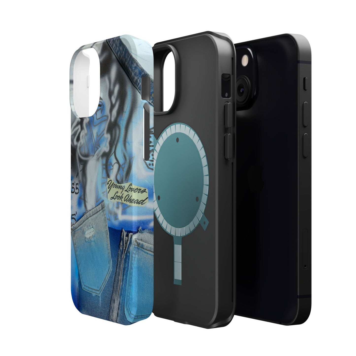 MagSafe "young lovers" airbrush iPhone case