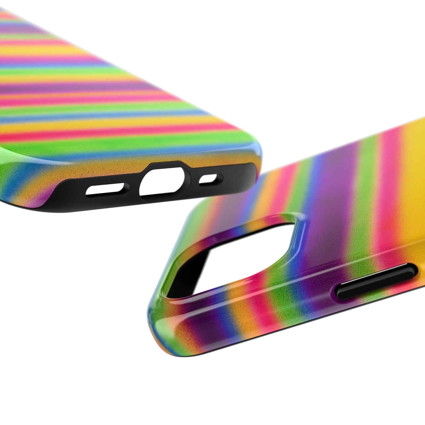 "colorful stripes" airbrush iPhone case