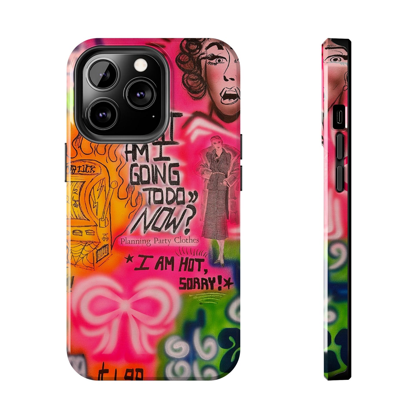"out of luck" airbrush iPhone case