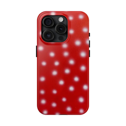"cherry crush polka dot" airbrush iPhone case