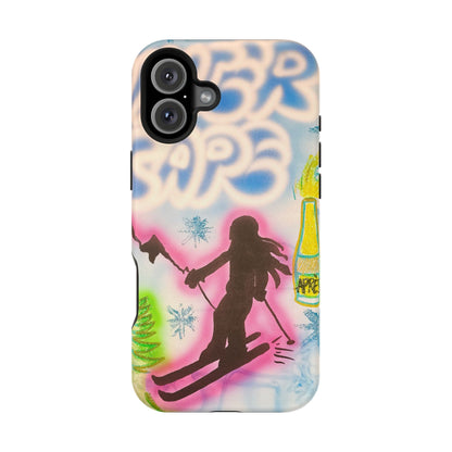 MagSafe "winter escape" airbrush iPhone case