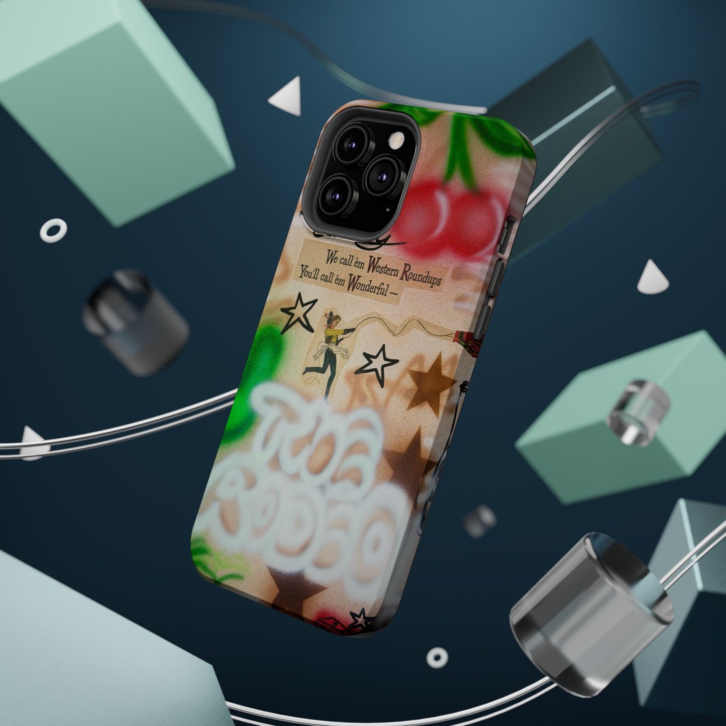 MagSafe "the rodeo" airbrush iPhone case