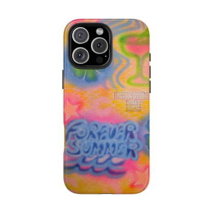 "forever summer" airbrush iPhone case