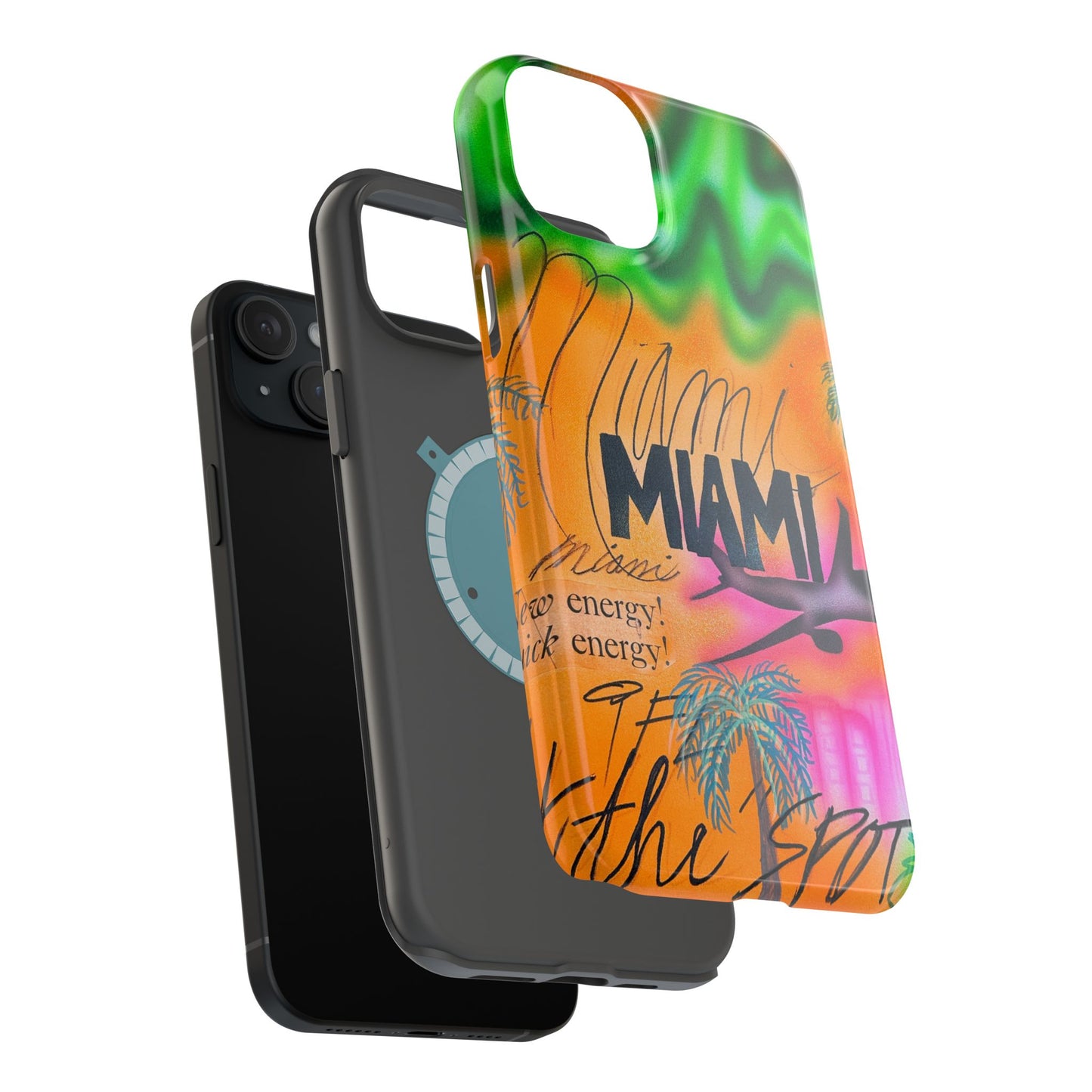 MagSafe "miami, fl" Airbrush iPhone Hülle