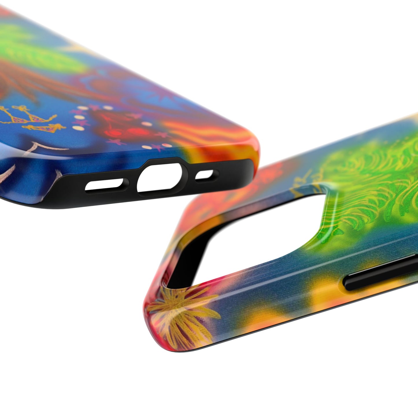 "neon blue palms" airbrush iPhone case