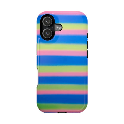 MagSafe "sherbet stripes" airbrush iPhone case