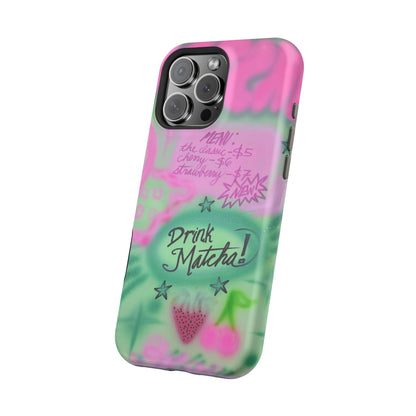 MagSafe "matcha!" airbrush iPhone case
