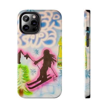 "winter escape" airbrush iPhone case