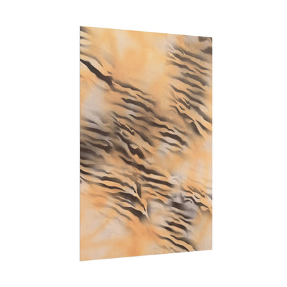 "neutral tiger" airbrush rolled print