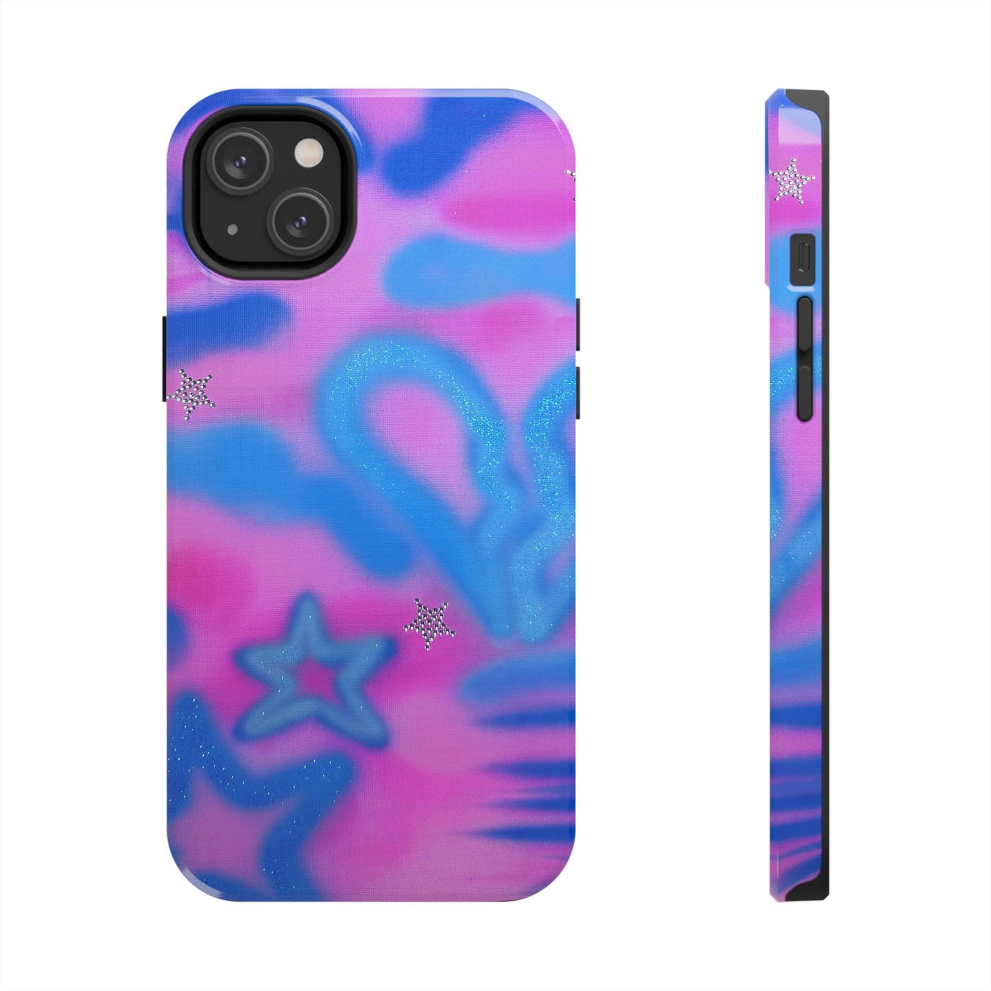 "blue camo" airbrush iPhone case