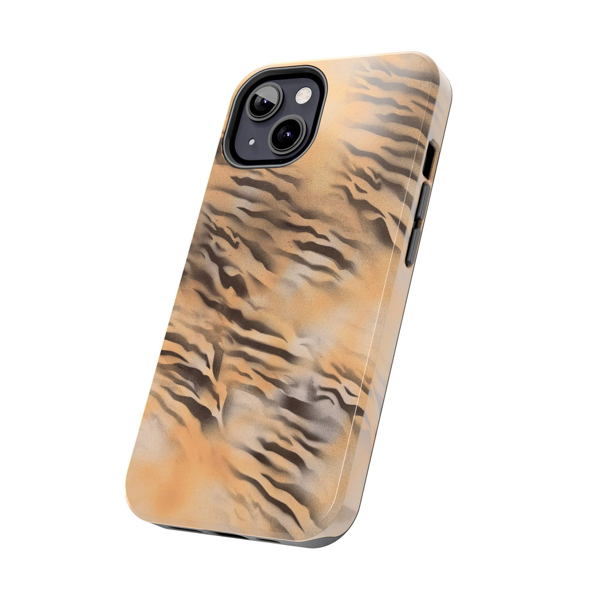 neutral tiger airbrush iPhone case