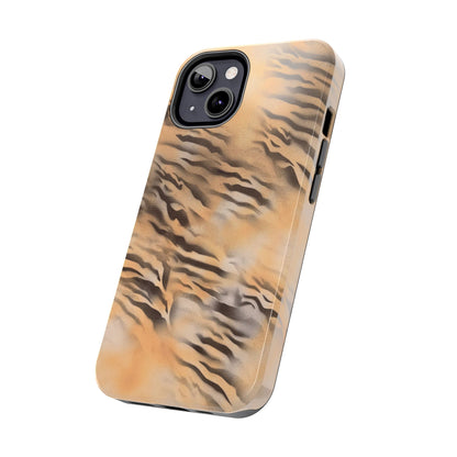 neutral tiger airbrush iPhone case