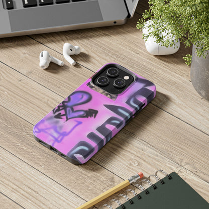 "Lila Prinzessin" Airbrush iPhone Hülle