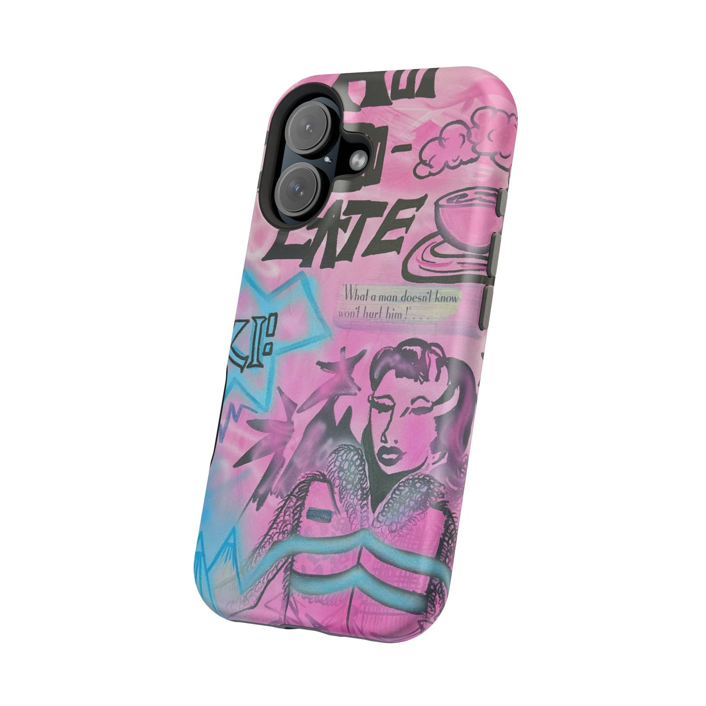 MagSafe "avant le ski" airbrush iPhone case