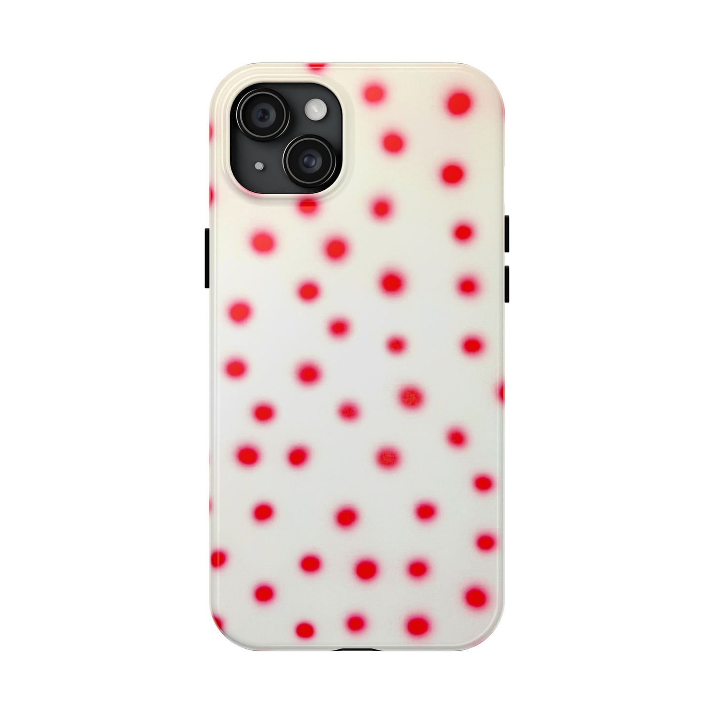 "vanilla cherry polka dot" airbrush iPhone case
