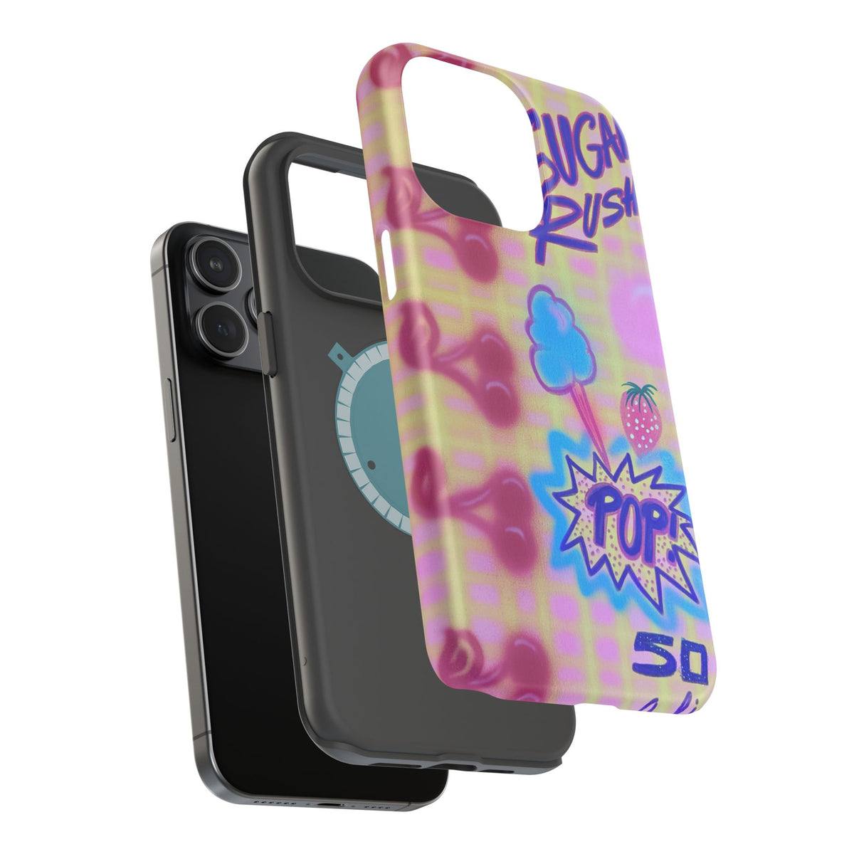 MagSafe "sugar rush" airbrush iPhone case