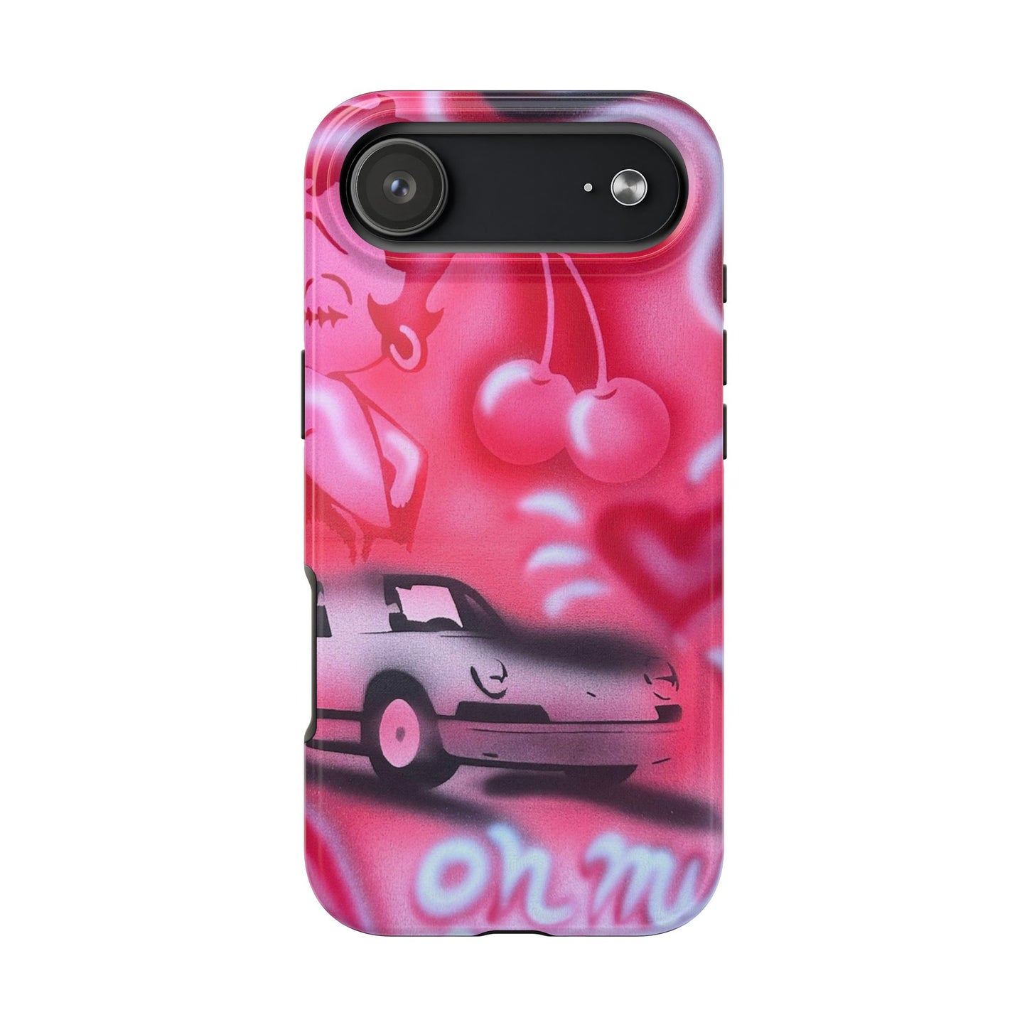 "on her way" airbrush iPhone case