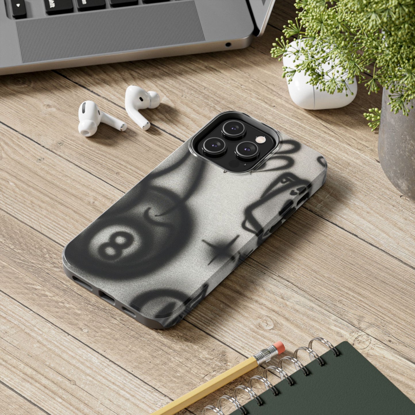 "hidden ace" airbrush iPhone case