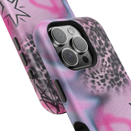 MagSafe "onyx cheetah" Airbrush iPhone Hülle