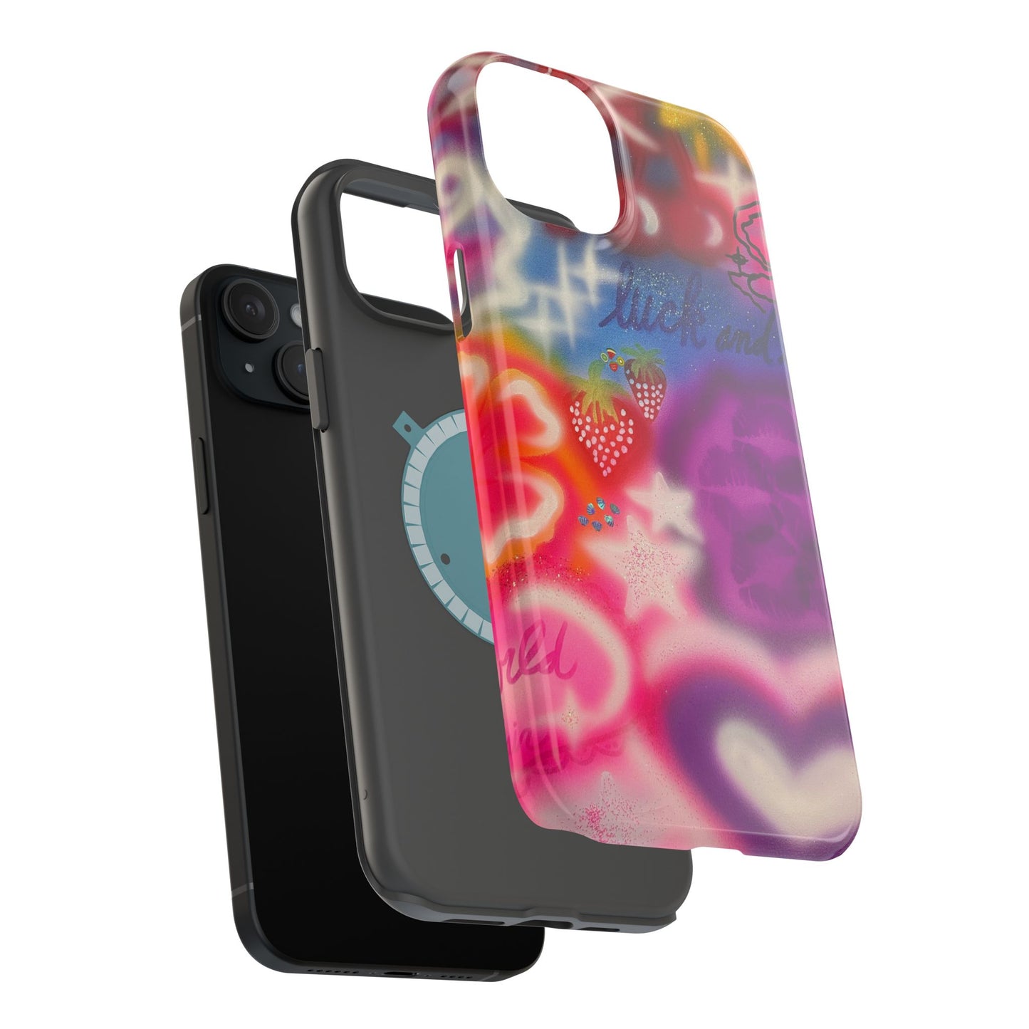 MagSafe „luck & luv pt. 2“ Airbrush iPhone Hülle