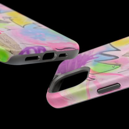 MagSafe "pastel static" airbrush iPhone case