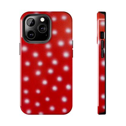 "cherry crush polka dot" airbrush iPhone case