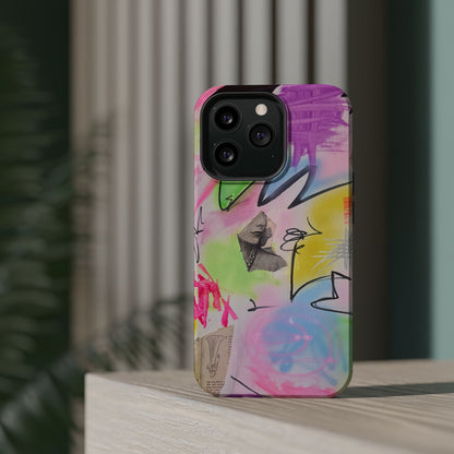 MagSafe "pastel static" airbrush iPhone case