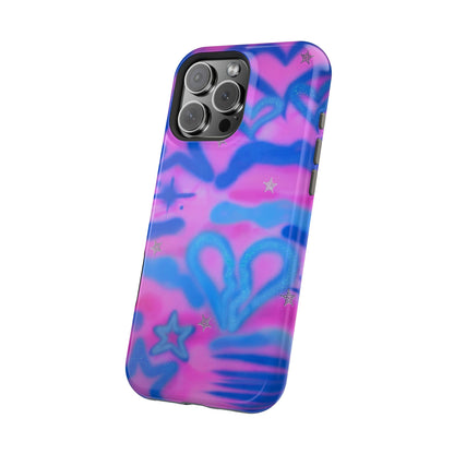 MagSafe "blue camo" airbrush iPhone case