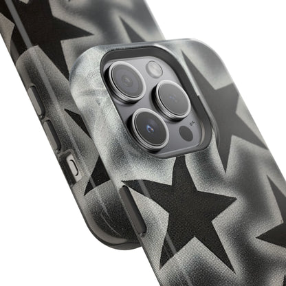 MagSafe "chrome stars" airbrush iPhone case
