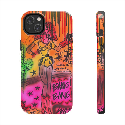 "wild, wild west" airbrush iPhone case
