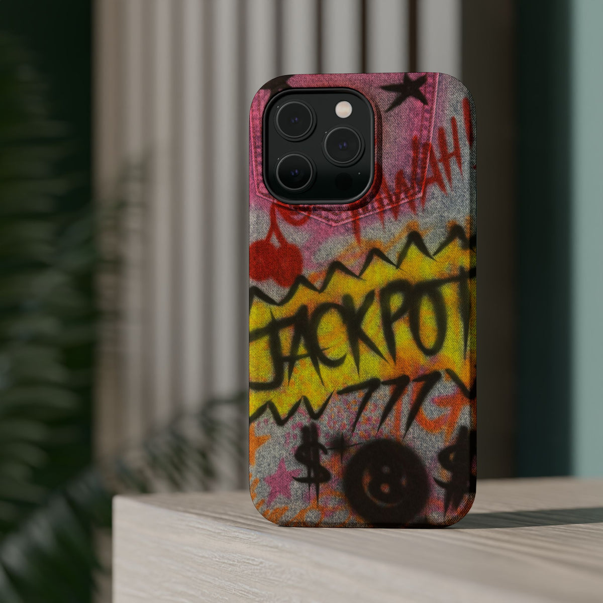 MagSafe "JACKPOT!" airbrush iPhone case