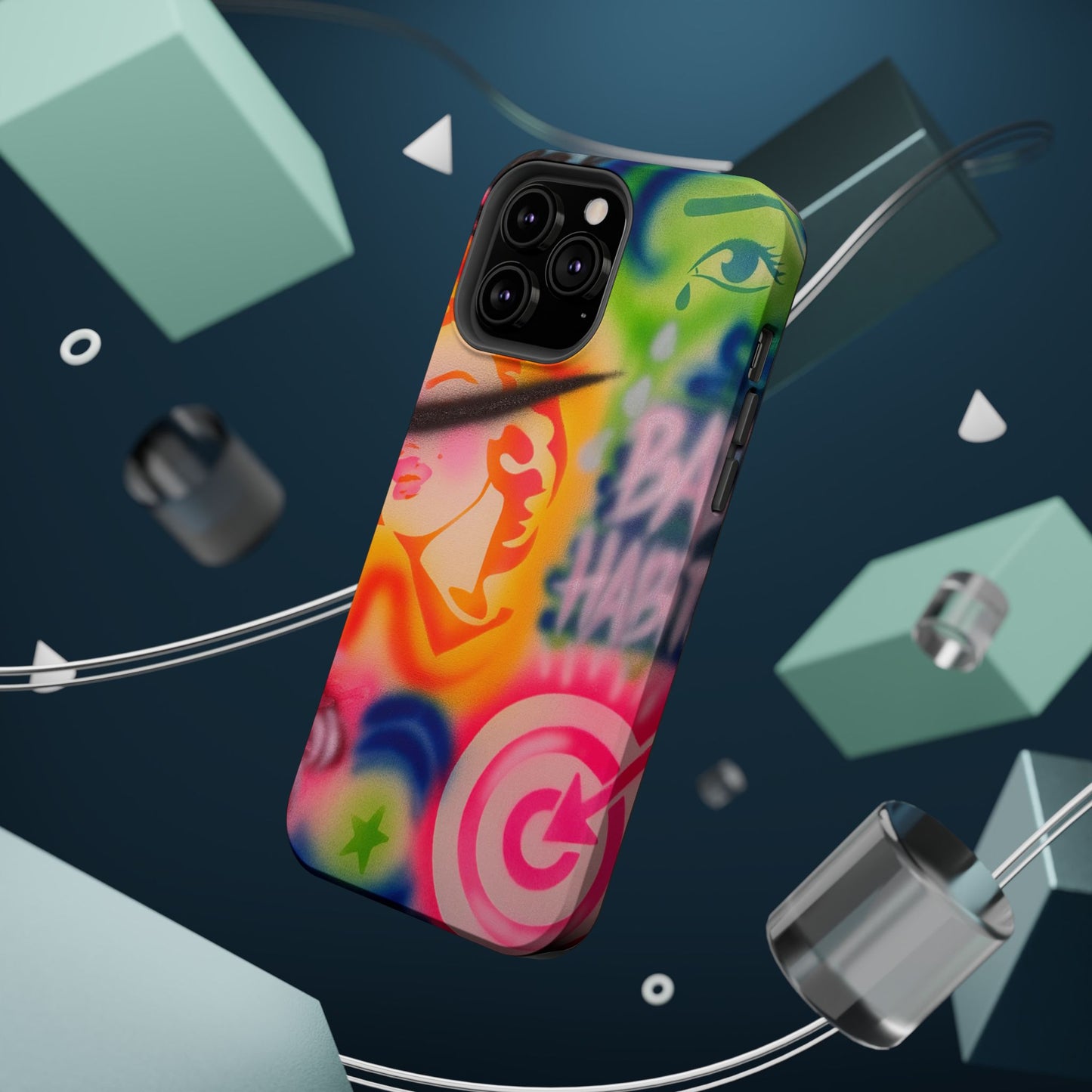 MagSafe „schlechte Angewohnheiten“ Airbrush iPhone Hülle