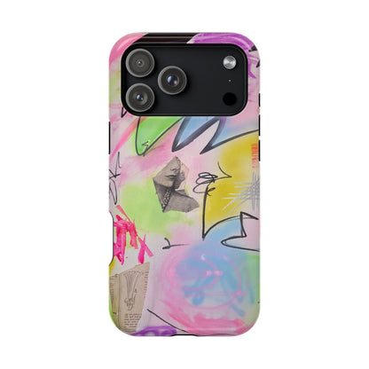 MagSafe "pastel static" airbrush iPhone case