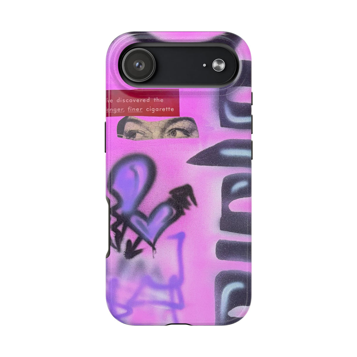 "Lila Prinzessin" Airbrush iPhone Hülle