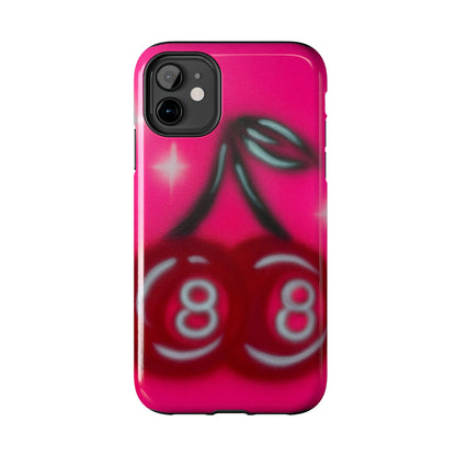 "cherry 8ball" airbrush iPhone case