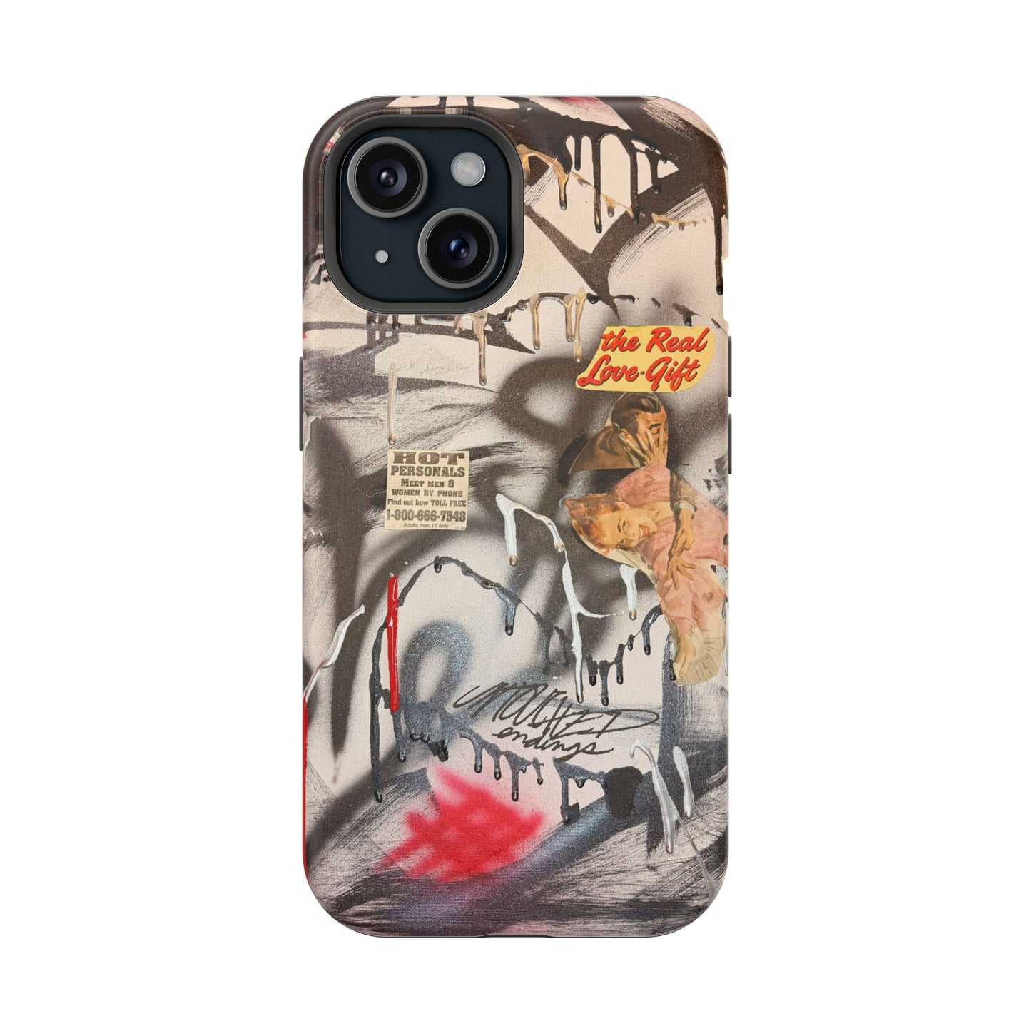 MagSafe "real love" airbrush iPhone case