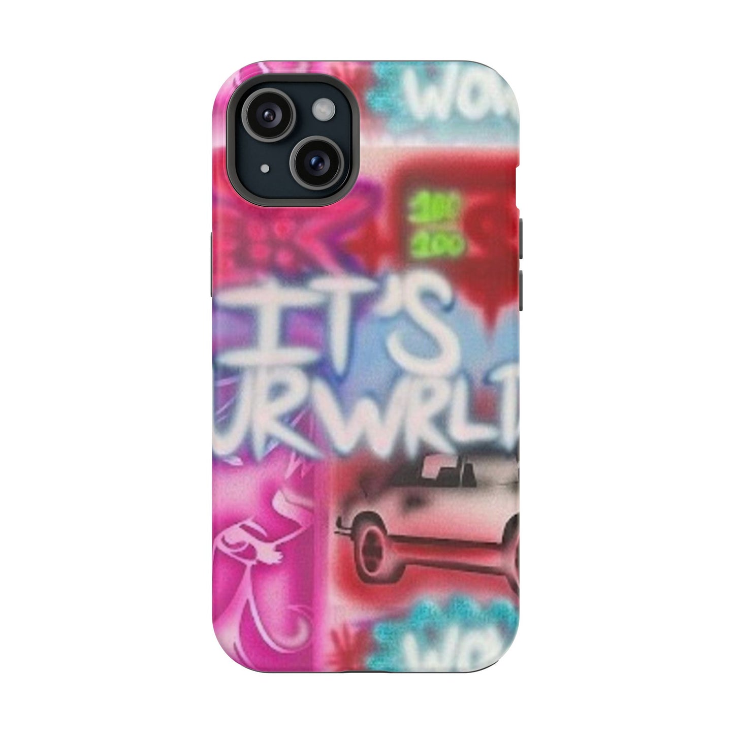 MagSafe „its ur WRLD“ Airbrush iPhone Hülle