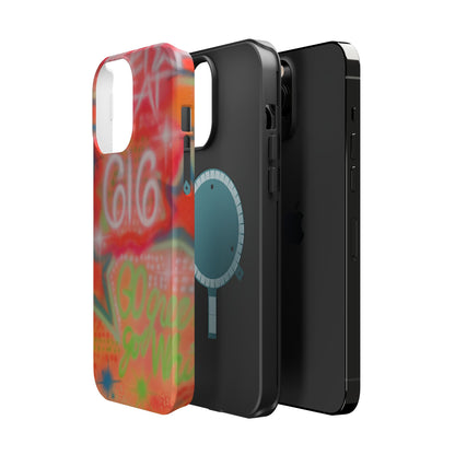 MagSafe custom @msualphaphi airbrush iPhone case