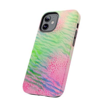 "teal cheetah" airbrush iPhone case
