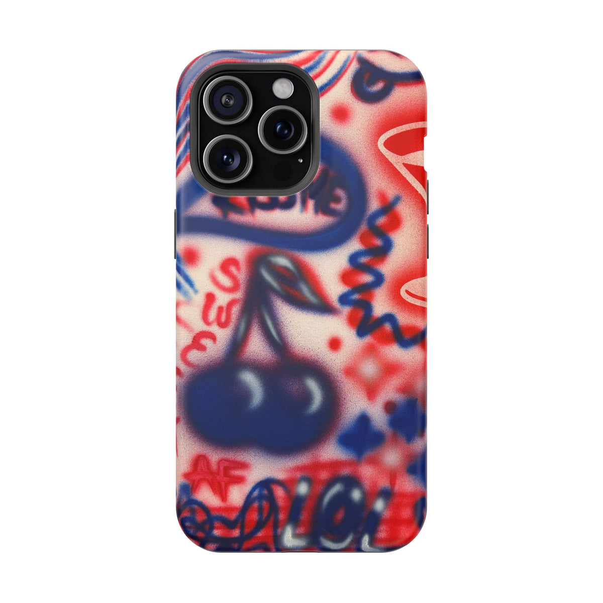 MagSafe „Kiss me“ Airbrush iPhone-Hülle