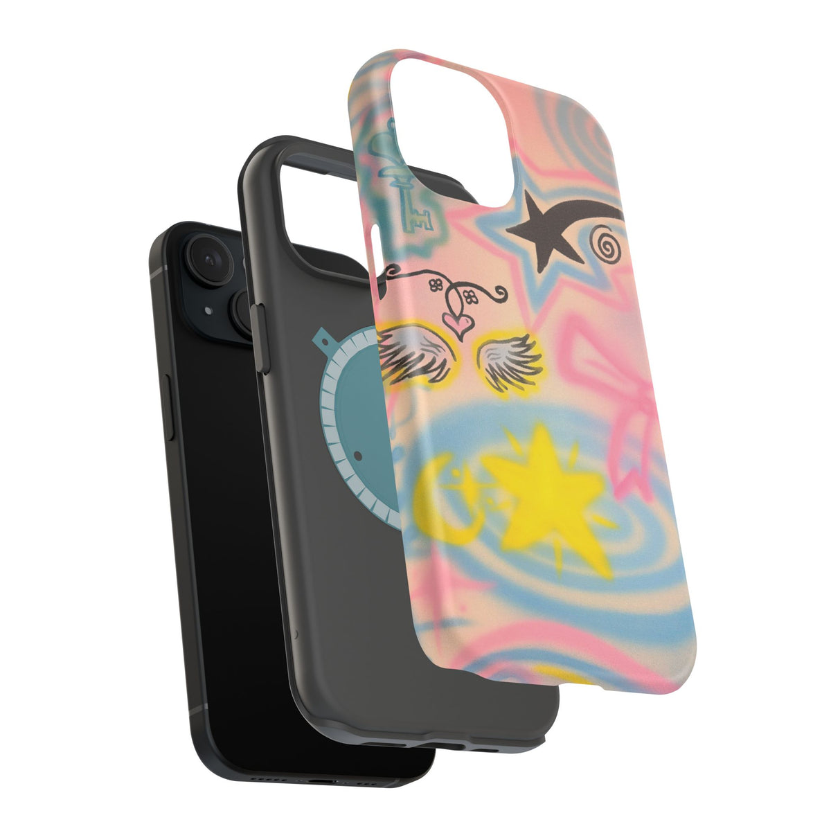 MagSafe "star energy" airbrush iPhone case