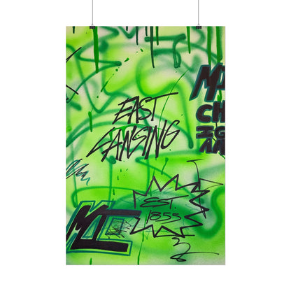 "east lansing, mi" airbrush rolled print