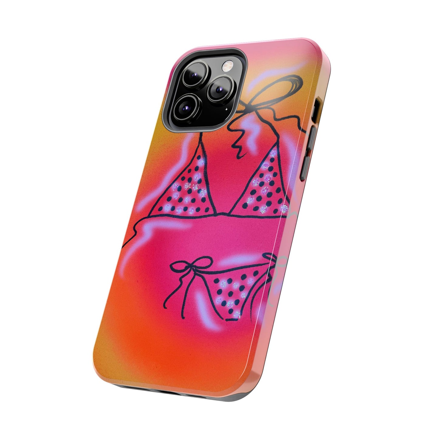 "glitter bikini" airbrush iPhone case