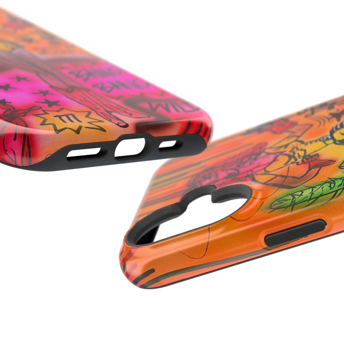 MagSafe "wild, wild west" airbrush iPhone case