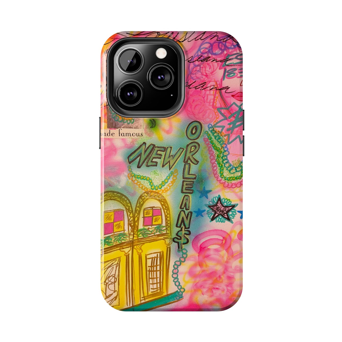 "new orleans, la" airbrush iPhone case