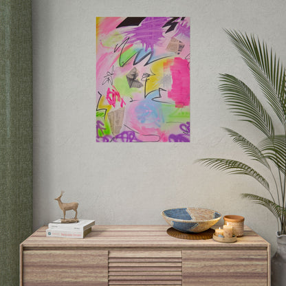 "pastel static" airbrush rolled print