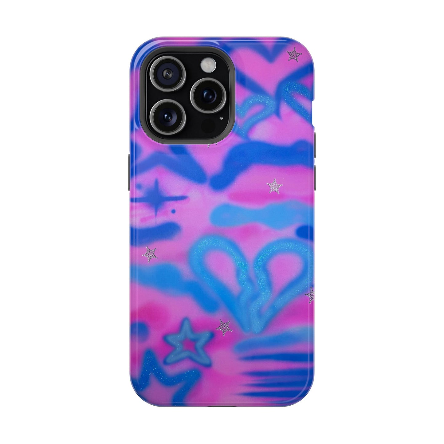 MagSafe "blue camo" airbrush iPhone case