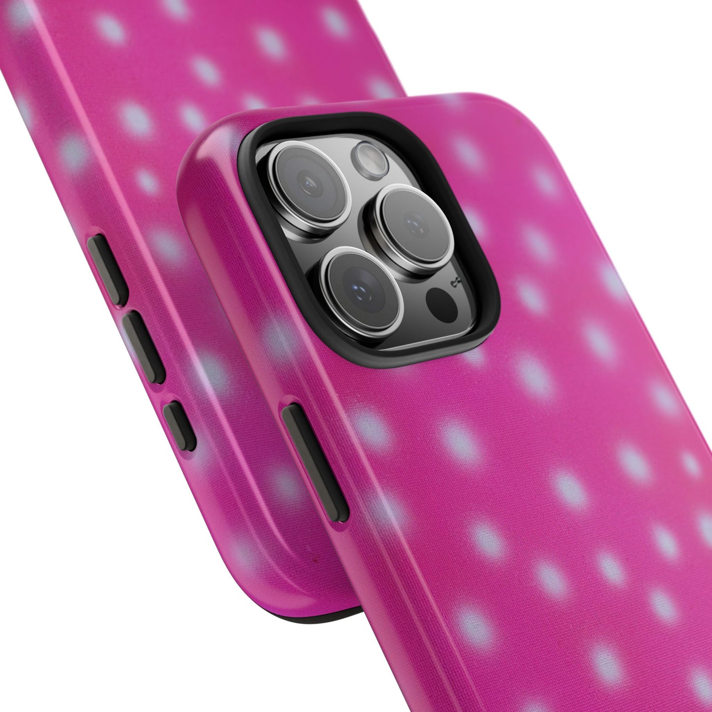 "bubblegum polka dot" airbrush iPhone case